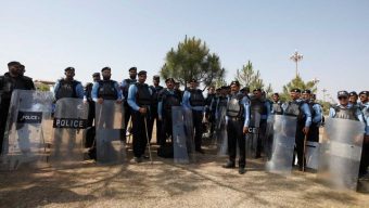 Pakistan police fire teargas, baton-charge supporters of ousted PM Khan