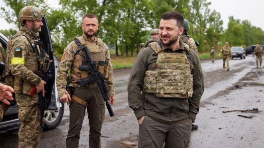 Ukraine’s Zelensky visits frontline in first official appearance outside Kyiv since invasion