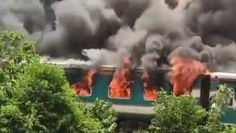 Parabat train fire: Rail service to Sylhet resumes after four hours