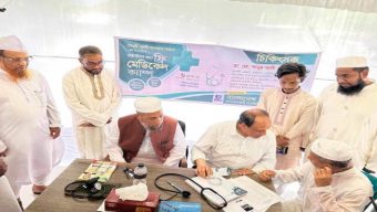 সিলেটে তিন শ বন্যার্ত মানুষকে চিকিৎসা দিয়েছে বাংলাদেশ পল্লী ফোরাম