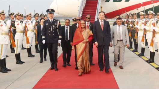 বেইজিংয়ে পৌঁছেছেন প্রধানমন্ত্রী